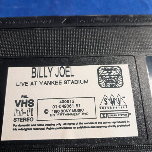 Billy Joel Live At Yankee Stadium VHS used