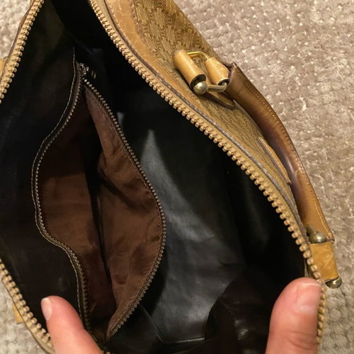 Celine vintage auth handbag used, beige