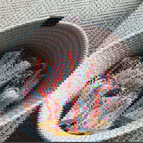 Μαρτυρικά Καινούργια Χειροποίητα Πολύχρωμα Με Κορδέλα