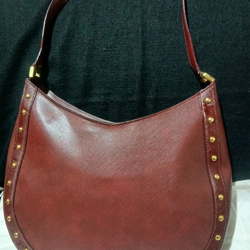 Rocco Barocco women's shoulder bag, burgundy