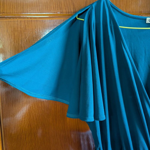 Jumpsuit petrol color size S like new with sleeve openings