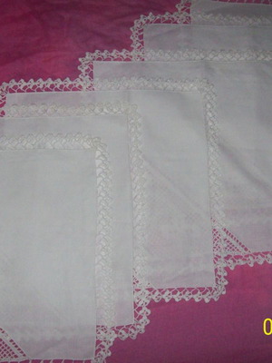 Lace napkins pack of 6 new 33x33