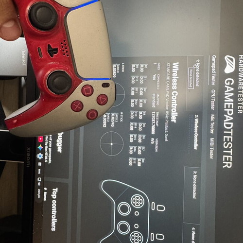 PS5 DualSense controller, damaged L1 and L2 buttons