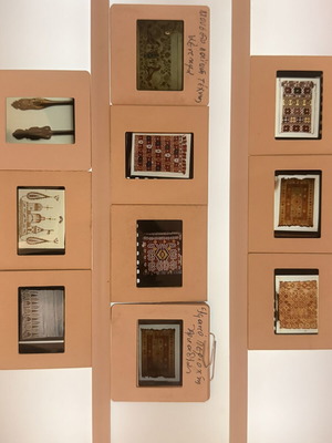 Collectible slides of Greek weaving, traditional textiles and embroidery, like new
