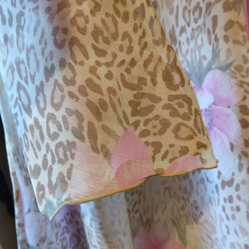 Mat floral tunic set 80cm with pink top