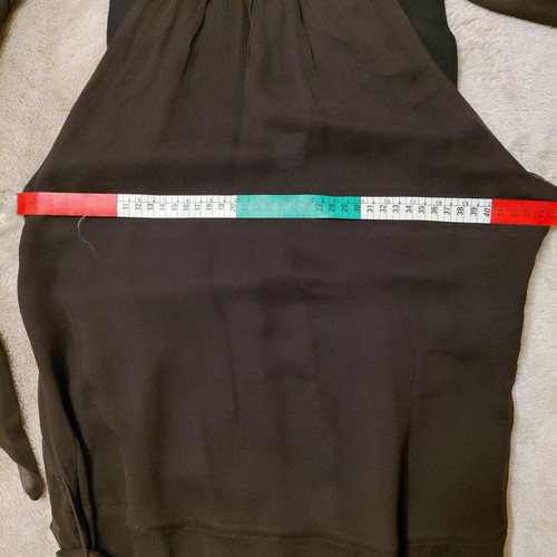 Zara silk summer dress brown large like new