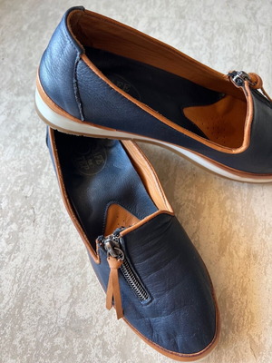 Step orthopedic shoes size 37 blue like new, genuine leather