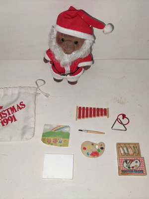Sylvanian Families Limited Edition Vintage Father Christmas Set 1991 like new