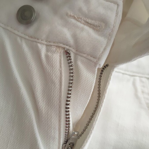 Summer white denim salopette Mango size S like new