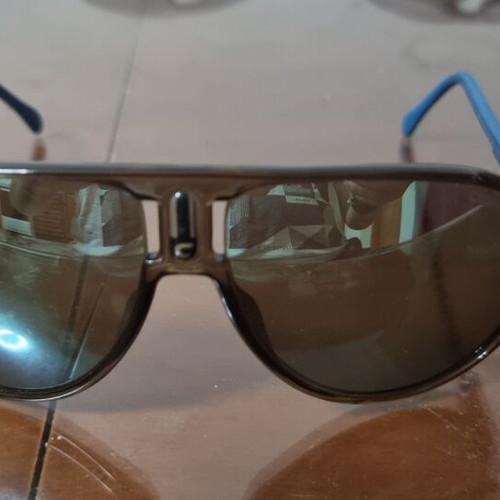 Carrera Champion Aviator Sunglasses like new, blue and brown lenses