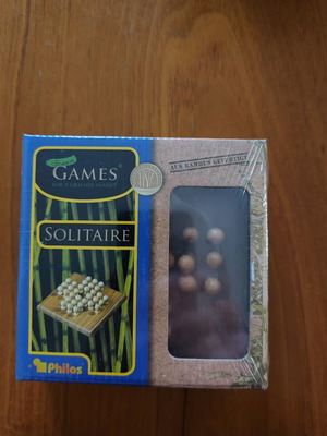 Mini solitaire made of bamboo new