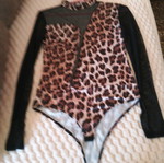 Leopard bodysuit like new with soft texture