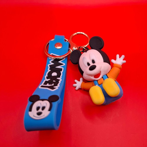 Mickey Mouse Baby keychain new, blue and orange