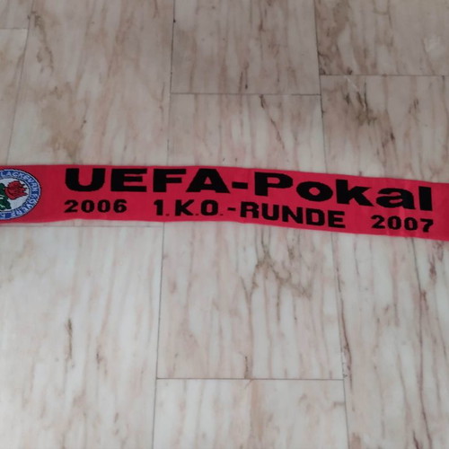 Blackburn Rovers - Bayer Leverkusen scarf like new, collectible