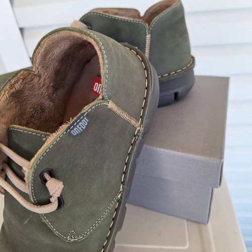 On Foot women's leather ankle boots like new, khaki color, size 39
