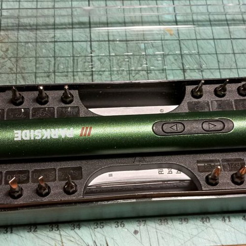 Parkside electric precision screwdriver with 20 bits like new