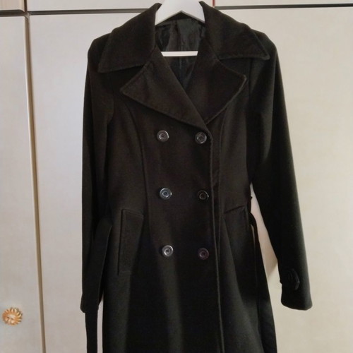 Used coat size M, black