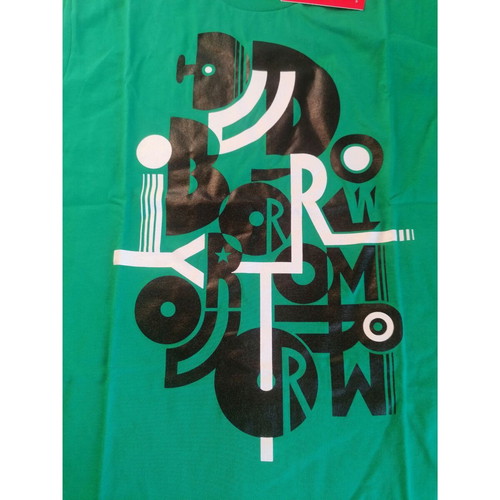 Pimpalicious Living Unisex T-shirt Medium New Green and Black
