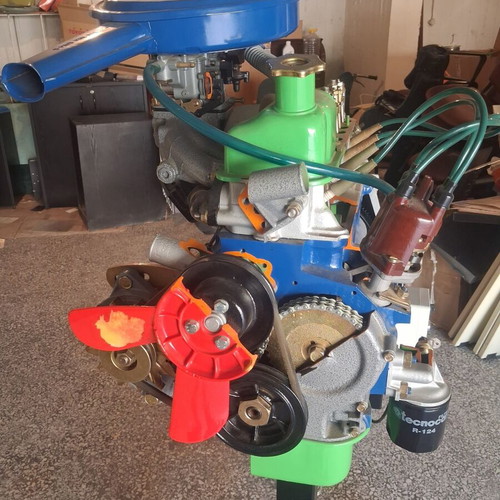 Electronic car engine simulation educational material