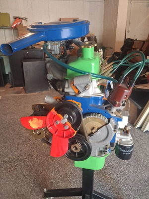 Electronic car engine simulation educational material