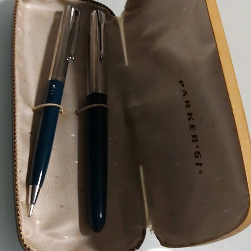 Parker 51mm special edition set new, fountain pen and mechanical pencil