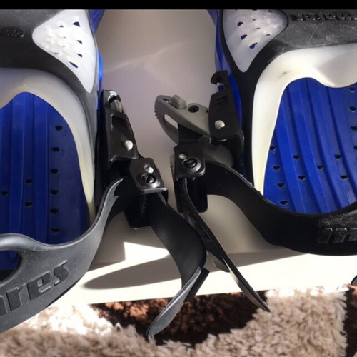 Mares X-Stream Blue/Black Open Heel Fins Size R Like New