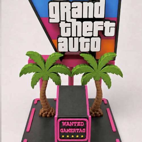 GTA VI Controller Stand for Xbox and PS5 with Custom Name