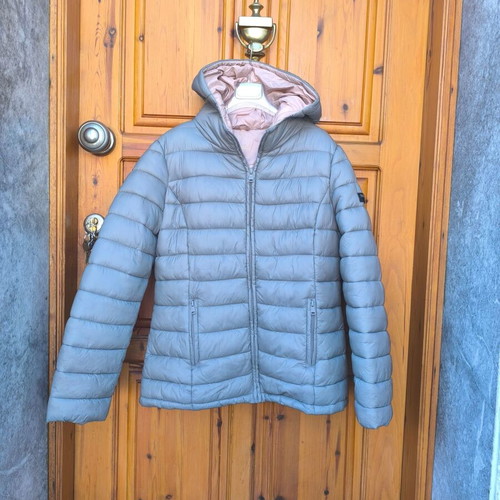 Gray jacket used, size Large