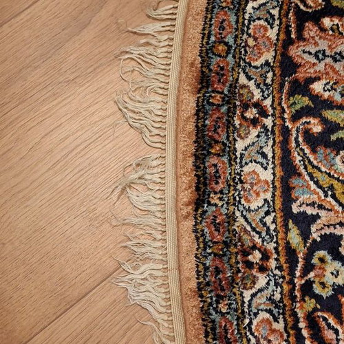 Persian oval rug used in good condition, silk and wool, handmade 2.40 x 1.60