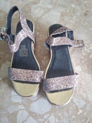 Pink sandals size 37 new