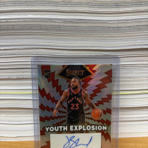 Panini Select Jamal Shead Youth Explosion Signatures Auto RC Raptors new