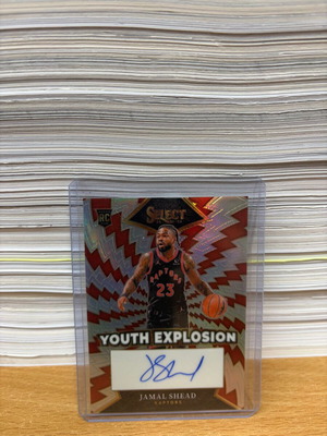 Panini Select Jamal Shead Youth Explosion Signatures Auto RC Raptors new