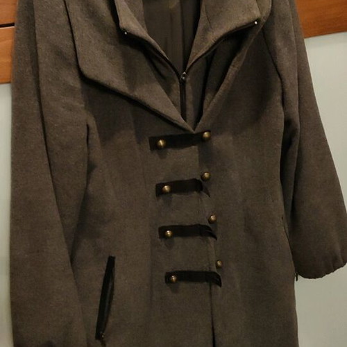 Women's OKS coat like new, gray, size M