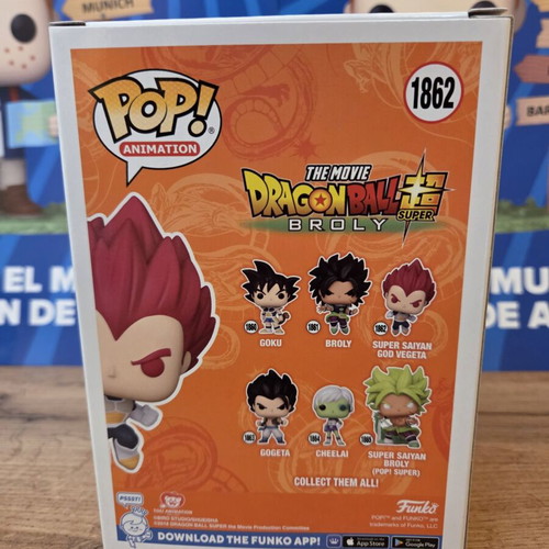 Funko Pop Animation Super Saiyan God Vegeta figure new