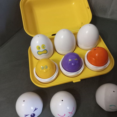 Fisher Price Laugh & Learn educational book like new with Tomy Toomies egg holder gift