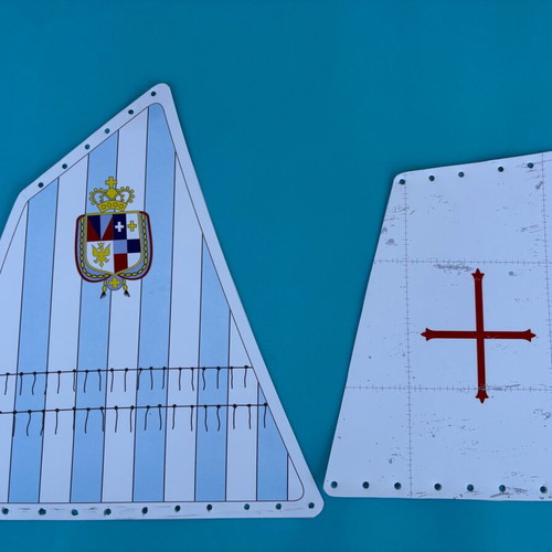 Playmobil sails used for English schooner 3940 and pirate ship 5135 custom