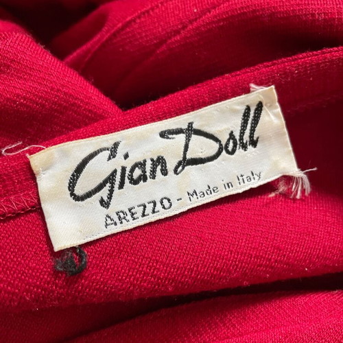 Red Italian vintage dress like new, size XL