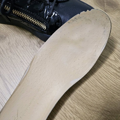 Giuseppe Zanotti sneakers used, size 40, black leather