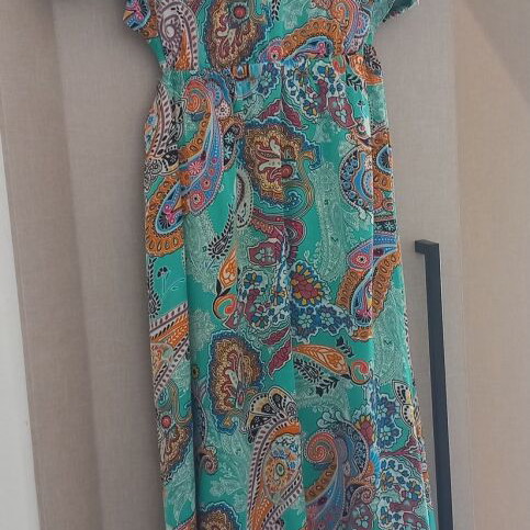 Paranoia colorful dress with back opening, like new, size M
