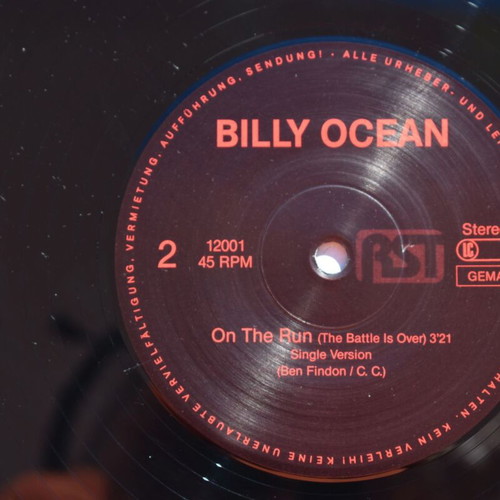 Billy Ocean On the run Maxi Single Extended Remix Version LP like new