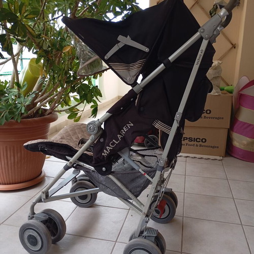 Maclaren Techno XLR stroller used, black beige