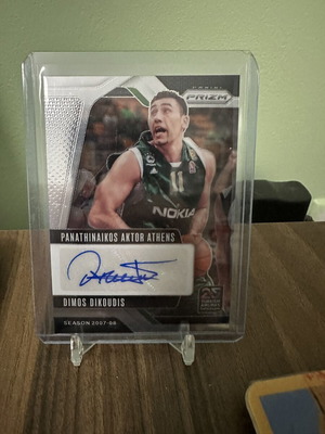 Euroleague Prizm κάρτα με αυτόγραφο Dimos Dikoudis