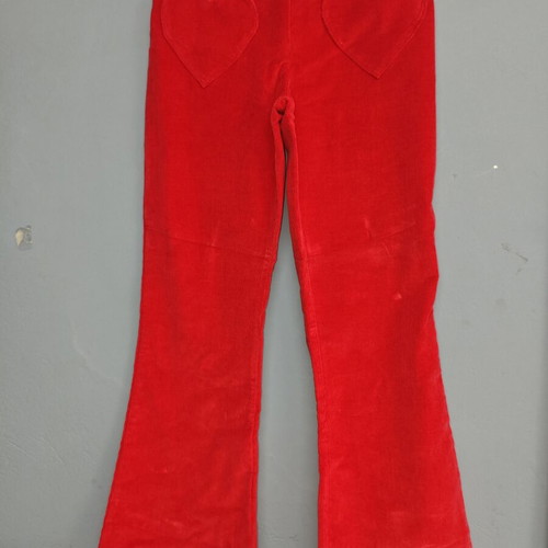Corduroy pants red, like new, size 140 cm for 10 years old