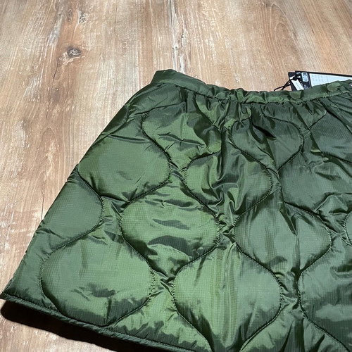 Weekday mini wrap quilted skirt new with tags, khaki, XS/S