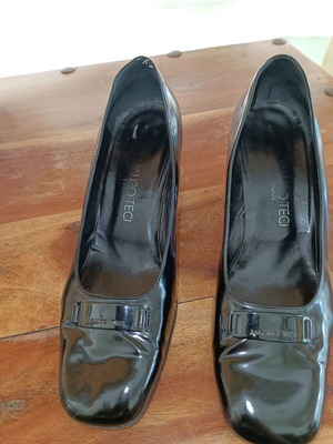 Mauro Teci Vintage Pumps Size 40 Black Used, Patent Leather