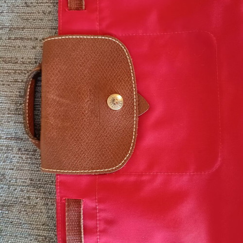 Longchamp Les Pliages Backpack like new, red