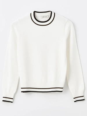 Lcw thin blouse XS like new, black and white
