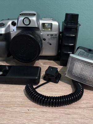 Canomatic film camera like new with remote control and accessories