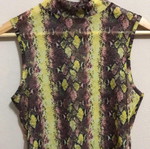 Pink Woman Snake Print Top size S like new