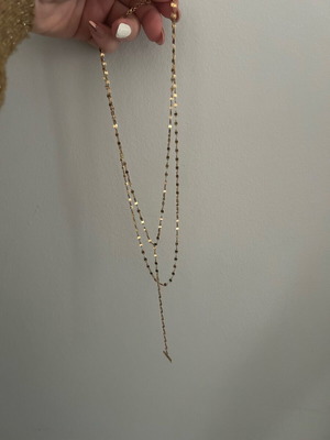 Oxette jewelry set like new, gold necklace and earrings